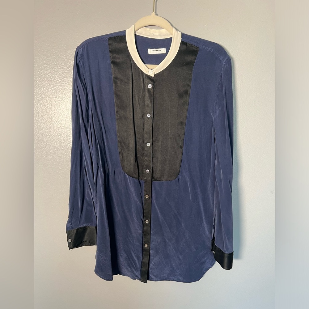 Equipment 100% Silk Blouse- Large